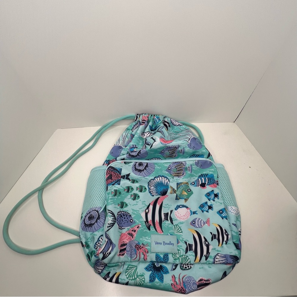 Vera Bradley ReActive Deluxe Drawstring Antilles Treasure Backpack NWOT